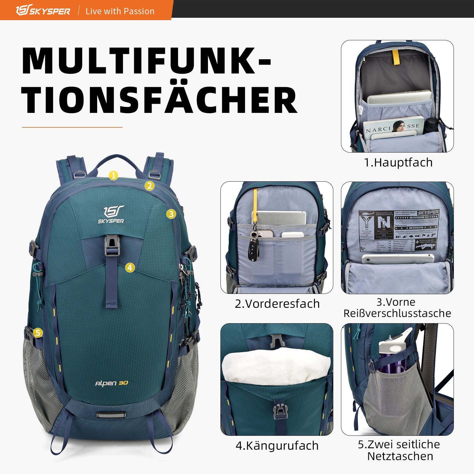 skysper wanderrucksack 30l Die Trekkingrucksäcke für Herren sind groß genug zum Bergsteigen – SKYSPER .DE