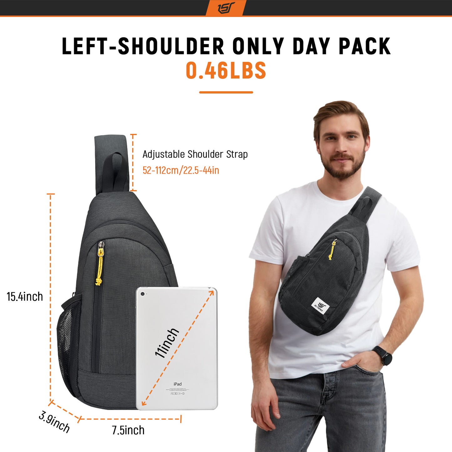 URBAN X9m-SKYSPER Brusttasche Schultertasche Leichte Sling Bag Herren